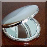 S04. Silverplate compact mirror. - $6 